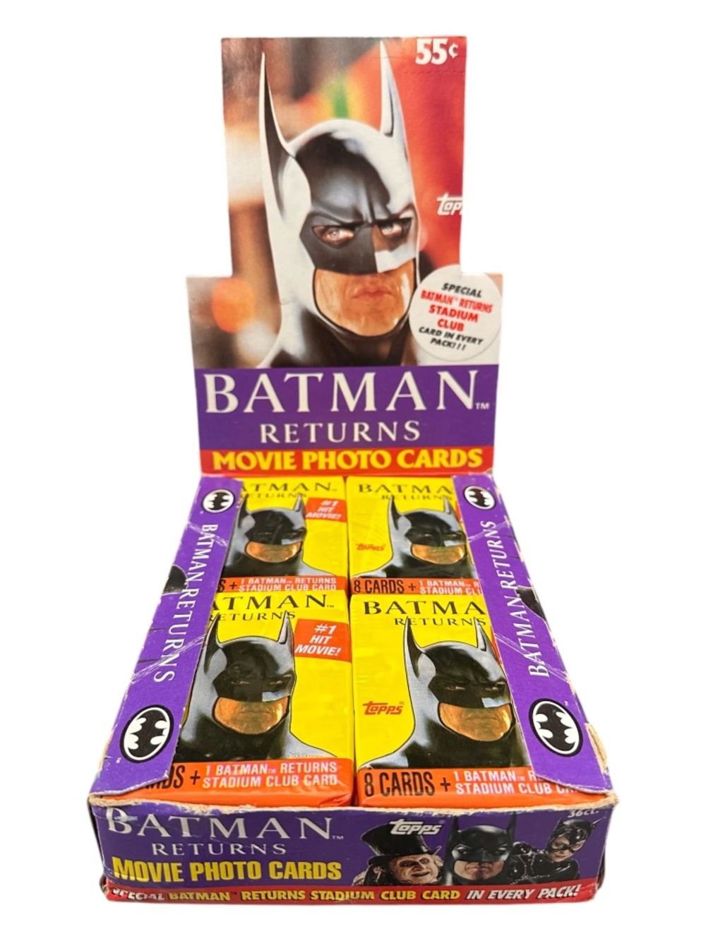 Batman Returns 1992 Vintage Topps Stadium Club Trading Cards Complete Base Set